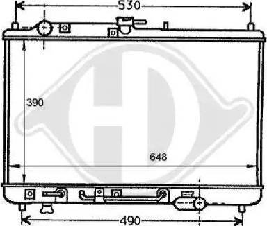 Diederichs 8120138 - Radiator, mühərrikin soyudulması furqanavto.az