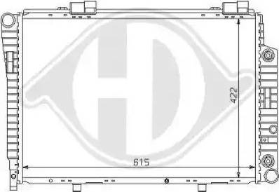 Diederichs 8121147 - Radiator, mühərrikin soyudulması furqanavto.az