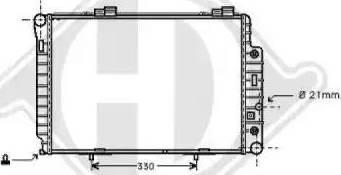 Diederichs 8121153 - Radiator, mühərrikin soyudulması furqanavto.az