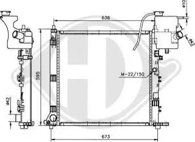 Diederichs 8121169 - Radiator, mühərrikin soyudulması furqanavto.az