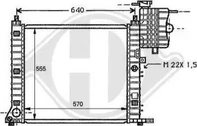 Diederichs 8121170 - Radiator, mühərrikin soyudulması furqanavto.az