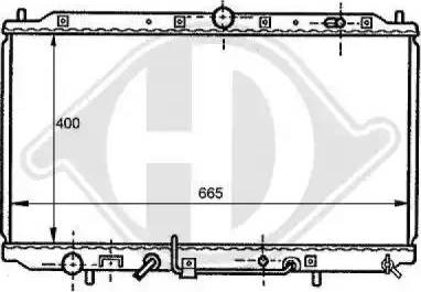 Diederichs 8122148 - Radiator, mühərrikin soyudulması furqanavto.az