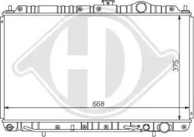 Diederichs 8122126 - Radiator, mühərrikin soyudulması furqanavto.az