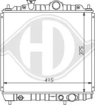 Diederichs 8122123 - Radiator, mühərrikin soyudulması furqanavto.az