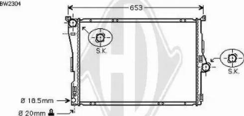 Diederichs 8127510 - Radiator, mühərrikin soyudulması furqanavto.az