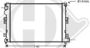 Diederichs 8349105 - Radiator, mühərrikin soyudulması furqanavto.az