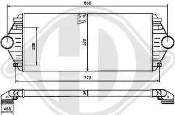 Diederichs 8349102 - Intercooler, şarj cihazı furqanavto.az