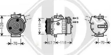 Diederichs 8345206 - Kompressor, kondisioner furqanavto.az