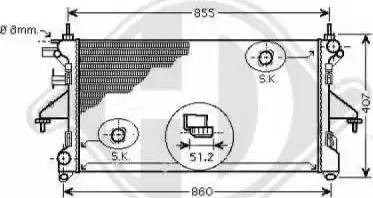 Diederichs 8348405 - Radiator, mühərrikin soyudulması furqanavto.az