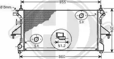 Diederichs 8348406 - Radiator, mühərrikin soyudulması furqanavto.az