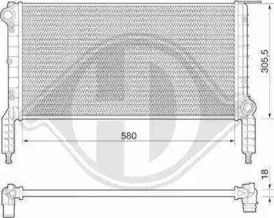 Diederichs 8348506 - Radiator, mühərrikin soyudulması furqanavto.az