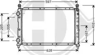 Diederichs 8304011 - Radiator, mühərrikin soyudulması furqanavto.az