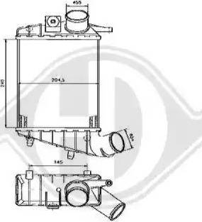 Diederichs 8305005 - Intercooler, şarj cihazı furqanavto.az