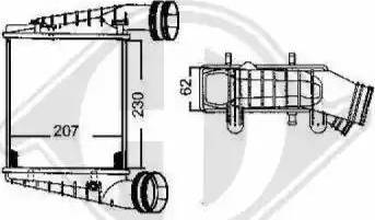 Diederichs 8224606 - Intercooler, şarj cihazı furqanavto.az