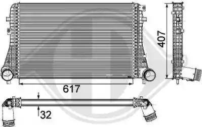 Diederichs 8224709 - Intercooler, şarj cihazı furqanavto.az