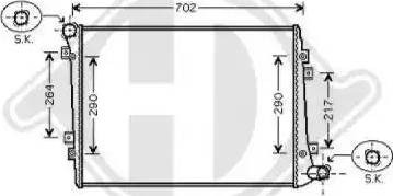 Diederichs 8224704 - Radiator, mühərrikin soyudulması furqanavto.az