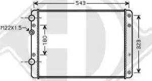 Diederichs 8220405 - Radiator, mühərrikin soyudulması furqanavto.az