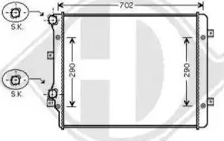 Diederichs 8221406 - Radiator, mühərrikin soyudulması furqanavto.az