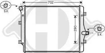 Diederichs 8221408 - Radiator, mühərrikin soyudulması furqanavto.az