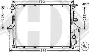 Diederichs 8228504 - Radiator, mühərrikin soyudulması furqanavto.az