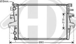 Diederichs 8227202 - Radiator, mühərrikin soyudulması furqanavto.az