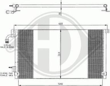 Diederichs DCC1086 - Kondenser, kondisioner furqanavto.az