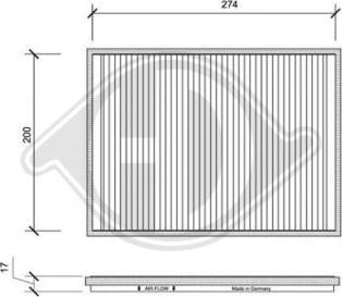 Diederichs DCI0097 - Filtr, daxili hava furqanavto.az