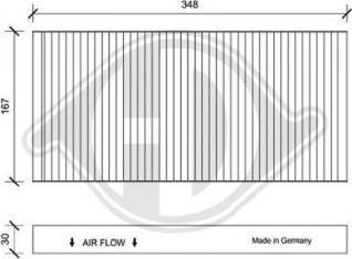 Diederichs DCI0041 - Filtr, daxili hava furqanavto.az