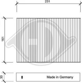 Diederichs DCI0043 - Filtr, daxili hava www.furqanavto.az