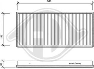 Diederichs DCI0006 - Filtr, daxili hava furqanavto.az