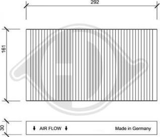 Diederichs DCI0015 - Filtr, daxili hava furqanavto.az