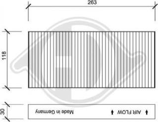 Diederichs DCI0035 - Filtr, daxili hava furqanavto.az