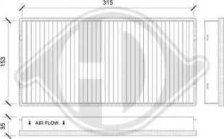 Diederichs DCI0194 - Filtr, daxili hava furqanavto.az