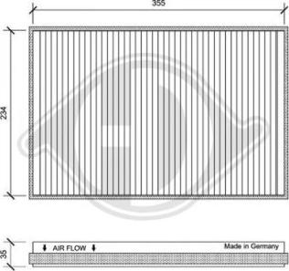 Diederichs DCI0151 - Filtr, daxili hava furqanavto.az