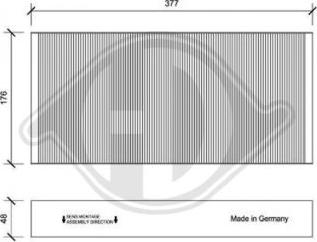 Diederichs DCI0152 - Filtr, daxili hava furqanavto.az