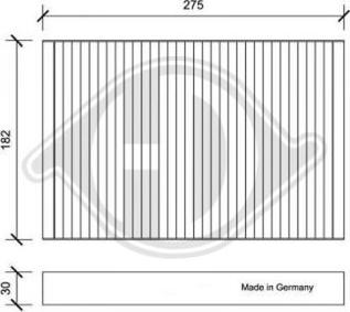 Diederichs DCI0168 - Filtr, daxili hava furqanavto.az