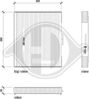 Diederichs DCI0216 - Filtr, daxili hava furqanavto.az