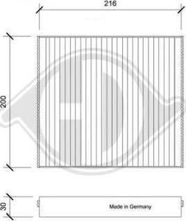 Diederichs DCI0230 - Filtr, daxili hava furqanavto.az