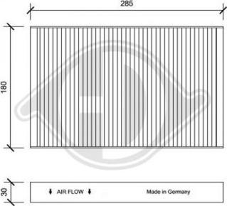 Diederichs DCI1195 - Filtr, daxili hava furqanavto.az