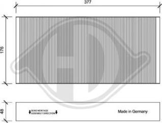 Diederichs DCI1152 - Filtr, daxili hava furqanavto.az