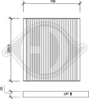 Diederichs DCI1102 - Filtr, daxili hava furqanavto.az