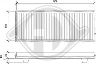 Diederichs DCI1117 - Filtr, daxili hava furqanavto.az