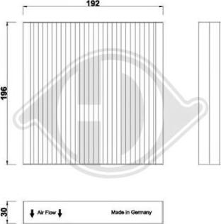 Diederichs DCI1269 - Filtr, daxili hava furqanavto.az