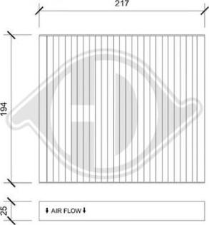 Diederichs DCI1233 - Filtr, daxili hava furqanavto.az