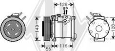 Diederichs DCK1146 - Kompressor, kondisioner furqanavto.az