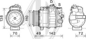 Diederichs DCK1361 - Kompressor, kondisioner furqanavto.az