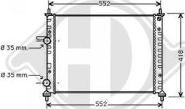 Diederichs DCM1951 - Radiator, mühərrikin soyudulması furqanavto.az