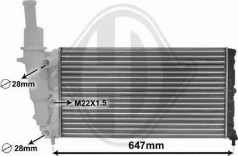 Diederichs DCM1919 - Radiator, mühərrikin soyudulması furqanavto.az