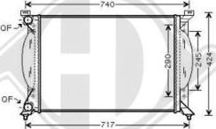 Diederichs DCM1466 - Radiator, mühərrikin soyudulması furqanavto.az