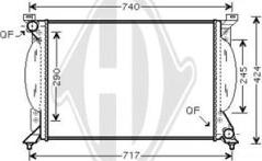 Diederichs DCM1468 - Radiator, mühərrikin soyudulması furqanavto.az